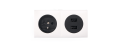 Priză electrică blat încastrat 1x230V + 2xUSB dublu - Albă