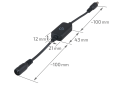 Controler tactil SL-MINI pentru benzi LED monocolore – Negre