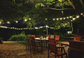 Set: Ghirlandă grădină 10m 20xE27 + 20x Bec cu LED E27 1.3W filament