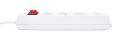 Prelungitor bară 3m - 3 x prize de alimentare 230V + 2 x USB - Alb