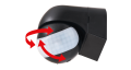 Senzor de mișcare 6186 PIR 800W 180° - Negru