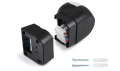 Senzor de mișcare 6186 PIR 800W 180° - Negru