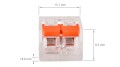 Conector tip 2P 0,14x0,2-4mm2