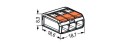 Conector Wago 221-413 3x0,2-4mm² Compact
