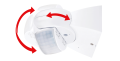Senzor de mișcare IP65 PR016 PIR 180° - Alb