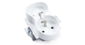 Priza electrică pentru ramă Bianka 230V 16A dublă cu împământare - Albă