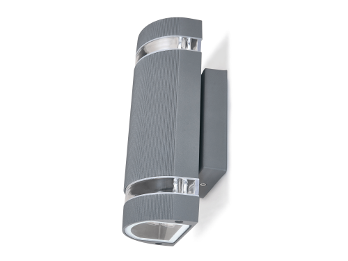 Lampă de fațadă - aplică de grădina - corp de iluminat exterior GU10 LED Hana rotund - Grafit