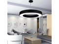 Lampă tavan suspendată LED Inea V2 72W - Negru - Alb neutru (4500K)