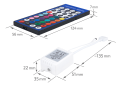 Controler infraroșu (IR) IR-RGBW-40 pentru benzi LED RGBW