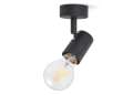 Montaj de suprafață perete-tavan E27 LED Halo x1 - Negru