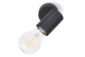 Montaj de suprafață perete-tavan E27 LED Halo x1 - Negru