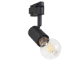 Set Halo Steak Czarna lampă pe șină LED E27 x3 + șină 1,5m - Negru