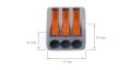 Conector Wago 222-413 3x0,08-4,0mm²