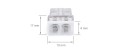 Conector Wago 2273-202 2x0,5-2,5mm2