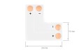 Conector CN-11: bandă LED 10mm  L - colț