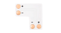 Conector CN-12: bandă LED 8mm  L - colț