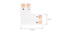 Conector CN-12: bandă LED 8mm  L - colț