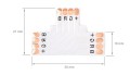 Conector CN-13: bandă LED 10 mm RGB T