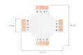 Conector CN-14: bandă LED 10 mm RGB X