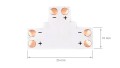 Conector CN-16: bandă LED 8 mm T