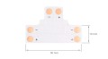 Conector CN-17: bandă LED 10 mm T