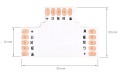 Conector CN-63: bandă LED 12 mm RGBW T