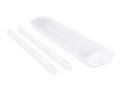 Set: 1x Corp de iluminat cu abajur Deneb 2x60cm + 2x Tub LED 9W - Alb cald (3000K)