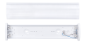 Set: 1x Corp de iluminat cu abajur Deneb 2x60cm + 2x Tub LED 9W - Alb neutru (4000K)