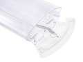 Set: 1x Corp de iluminat cu abajur Deneb 2x60cm + 2x Tub LED 9W - Alb neutru (4000K)