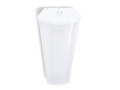 Set: 1x Corp de iluminat cu abajur Deneb 2x60cm + 2x Bec LED 9W - Alb rece (6000K)