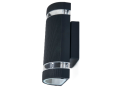 Lampă de fațadă - aplică de grădina - corp de iluminat exterior GU10 LED Hana rotund - Negru