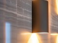 Lampă de fațadă - aplică de grădina - corp de iluminat exterior GU10 LED Luna Duo - Gri
