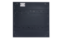 Set: 1x Corp de iluminat raster negru montat la suprafață 4x60cm + 4x Tub LED 9W - Alb cald (3000K)