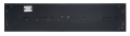 Set: 1x Corp de iluminat raster negru montat la suprafață 2x120cm + 2x Tub LED 18W - Alb cald (3000K)