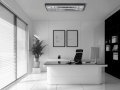 Set: 1x Corp de iluminat raster negru montat la suprafață 2x120cm + 2x Tub LED 18W - Alb cald (3000K)