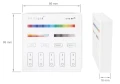 Mi-Light MiBoxer B4 panou tactil 4 zone RGB+CCT 2.4 GHz alb
