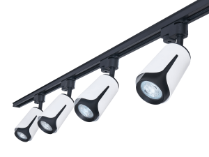 Set Steka XD-IK252W Lampă pe șină alb-negru LED GU10 x4 + șină de 2m - Negru