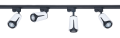 Set Steka XD-IK252W Lampă pe șină alb-negru LED GU10 x4 + șină de 2m - Negru