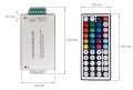 Controler radiofrecvență (RF) RF-RGB-44 288W pentru benzi LED RGB