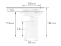 Set Steka XD-IT101W Lampa pe șină LED GU10 x3 + Șină 1,5m - Alb