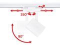 Set Steka XD-IT101W Lampa pe șină LED GU10 x3 + Șină 1,5m - Alb