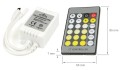 Controler infraroșu (IR) IR-MW-24 pentru benzi LED Multiwhite