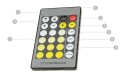 Controler infraroșu (IR) IR-MW-24 pentru benzi LED Multiwhite