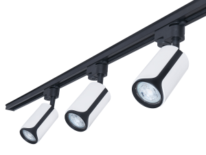 Set Steka Sento Lampă pe șină alb-negru LED GU10 x3 + șină 1,5m - Negru