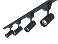 Set Steka Piko 10W 4000K lampă LED pe șină x4 + șină de alimentare 2m - Negru