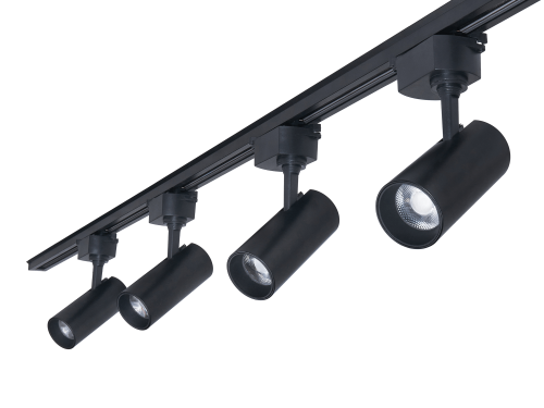 Set Steka Piko 10W 4000K lampă LED pe șină x4 + șină de alimentare 2m - Negru