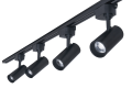 Set Steka Piko 10W 4000K lampă LED pe șină x4 + șină de alimentare 2m - Negru
