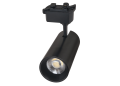 Set Steak Piko 20W 4000K lampă LED pe șină x3 + șină de 1,5 m - Negru