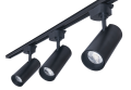 Set Steak Piko 20W 4000K lampă LED pe șină x3 + șină de 1,5 m - Negru