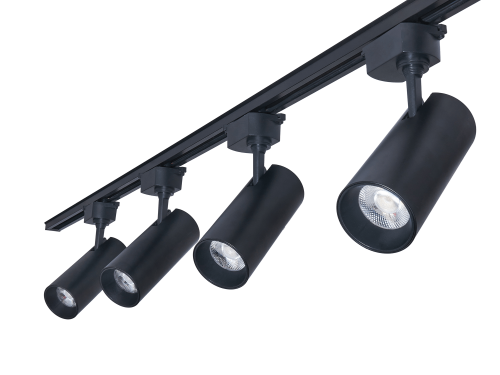 Set Steka Piko 20W 4000K lampă LED pe șină x4 + șină de 2m - Negru